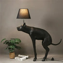 GobekUsa Big Dog LED Floor Lamp Black Dog Table Lamp E27 for Living Room