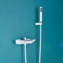 GobekUsa Dual Handle Waterfall Shower Bathtub Mixer Tap with Handshower