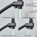GobekUsa Dual Spout Kitchen Faucet with Water Purification and Flexible Rotation