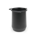 Matte black espresso dosing cup with handle kitchen coffee tool by Decorbites