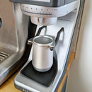 Matte black espresso dosing cup with handle kitchen coffee tool by Decorbites