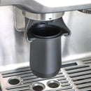 Matte black espresso dosing cup with handle kitchen coffee tool by Decorbites