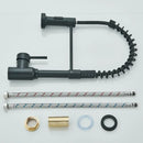GobekUsa Black Flexible Kitchen Faucet Pull Down Mixer Tap Swivel Stream Sprayer Nozzle