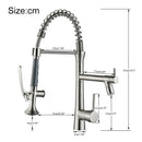 GobekUsa Dual Spout LED Kitchen Faucet 360 Rotate Hot Cold Mixer for Stylish Sink
