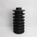 GobekUsa Geometric Circle Spiral Black Resin Vase - Home Decor Flower Pot