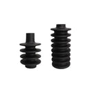GobekUsa Geometric Circle Spiral Black Resin Vase - Home Decor Flower Pot