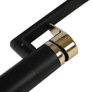 GobekUsa Matte Black & Gold Bathroom Faucet, Dual Water Modes