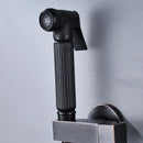 GobekUsa Black Bidet Faucet with Single Handle, Wall Mounted, Cold Water, Brass Sprayer Head