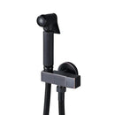 GobekUsa Black Bidet Faucet with Single Handle, Wall Mounted, Cold Water, Brass Sprayer Head