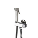 GobekUsa Black Bidet Faucet with Single Handle, Wall Mounted, Cold Water, Brass Sprayer Head
