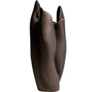 GobekUsa Irregular Pleated Ceramic Vase for Home Decoration and Floral Arrangement