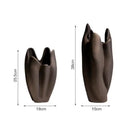 GobekUsa Irregular Pleated Ceramic Vase for Home Decoration and Floral Arrangement