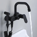 GobekUsa Dual Hole Kitchen Mixer Tap Black Brass Chrome Kitchen Faucet