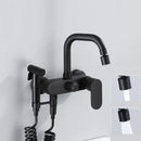 GobekUsa Dual Hole Kitchen Mixer Tap Black Brass Chrome Kitchen Faucet