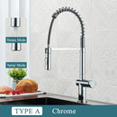 GobekUsa Brass Kitchen Sink Faucet with Dual Stream Sprayer Nozzle, Hot Cold Water Mixer Tap