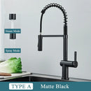 GobekUsa Brass Kitchen Sink Faucet with Dual Stream Sprayer Nozzle, Hot Cold Water Mixer Tap