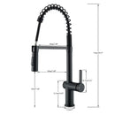 GobekUsa Brass Kitchen Sink Faucet with Dual Stream Sprayer Nozzle, Hot Cold Water Mixer Tap