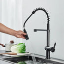 GobekUsa Brass Kitchen Sink Faucet with Dual Stream Sprayer Nozzle, Hot Cold Water Mixer Tap
