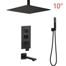 GobekUsa Digital Display Shower Faucet Set with 3 Functions
