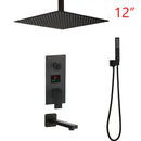 GobekUsa Digital Display Shower Faucet Set with 3 Functions