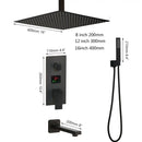GobekUsa Digital Display Shower Faucet Set with 3 Functions