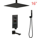 GobekUsa Digital Display Shower Faucet Set with 3 Functions
