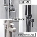 GobekUsa LED Black Outdoor Shower Set with 10" Rainfall Head