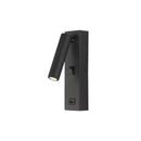 Matte black led wall light switch with usb port – bedroom sconce by Decorbites