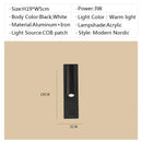 Matte black led wall light switch with usb port – bedroom sconce by Decorbites