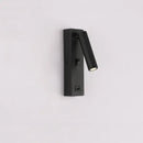 Matte black led wall light switch with usb port – bedroom sconce by Decorbites