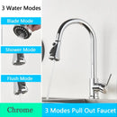 GobekUsa Black SUS304 Pull Out Kitchen Faucet Tap Single Handle Sink Mixer Spout
