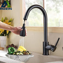 GobekUsa Black SUS304 Pull Out Kitchen Faucet Tap Single Handle Sink Mixer Spout