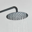 GobekUsa Black Shower Faucet Set with Rainfall Shower Head and Wall Mounted Mixer Tap