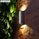 GobekUsa Simple Style Matte Black Rectangle LED Wall Light Metallic Sconce Lamp - Outdoor Use