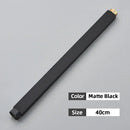 Matte black shower faucet extension tube bathroom brass fitting by Decorbites