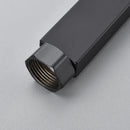 Matte black shower faucet extension tube bathroom brass fitting by Decorbites