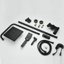 GobekUsa Black Wall Mounted Bathroom Shower Faucet Set - Bathtub Mixer Tap