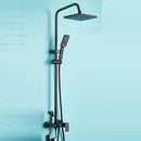 GobekUsa Black Wall Mounted Bathroom Shower Faucet Set - Bathtub Mixer Tap