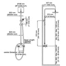 GobekUsa Black Brass Bath Shower Faucet Set with Handshower and Tub Spout