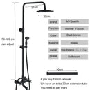 GobekUsa Black Brass Bath Shower Faucet Set with Handshower and Tub Spout