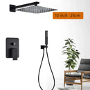 GobekUsa Black Shower Set with Handshower and Rotate Bath Spout