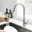 GobekUsa Black Single Handle Pull Out Kitchen Faucet Swivel 360 Degree Water Mixer Tap