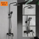 GobekUsa Brass Chrome Round Tube Shower Faucet with Slide Bar and Single Handle