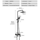 GobekUsa Brass Chrome Round Tube Shower Faucet with Slide Bar and Single Handle