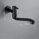 GobekUsa Black Stainless Steel Swivel Kitchen Faucet 360 Degree Rotation Wall Mounted
