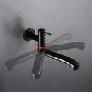 GobekUsa Black Stainless Steel Swivel Kitchen Faucet 360 Degree Rotation Wall Mounted