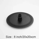 Matte black stainless steel round rain shower head bathroom ceramic nozzles by Decorbites