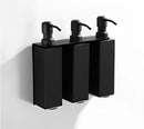 GobekUsa Black Stainless Steel Wall-Mounted Soap Dispenser