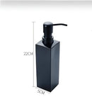GobekUsa Black Stainless Steel Wall-Mounted Soap Dispenser