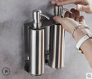 GobekUsa Black Stainless Steel Wall-Mounted Soap Dispenser